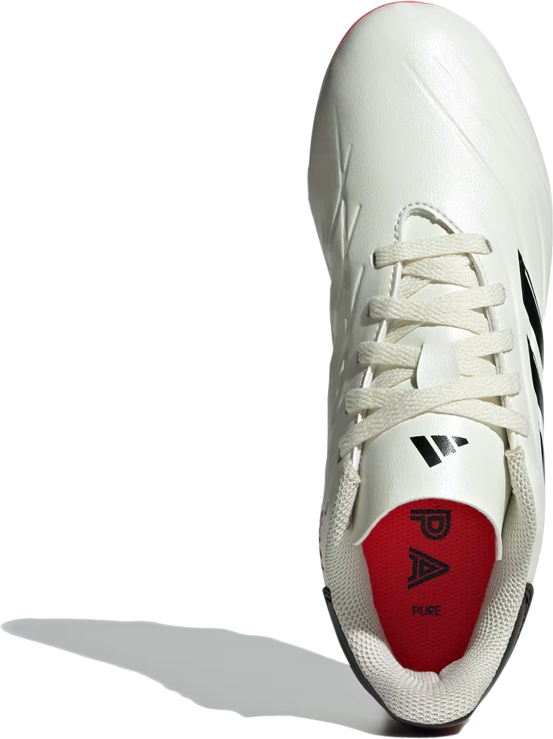 Copa Pure II Club FxG Junior Ivory/Core Black/Solar Red