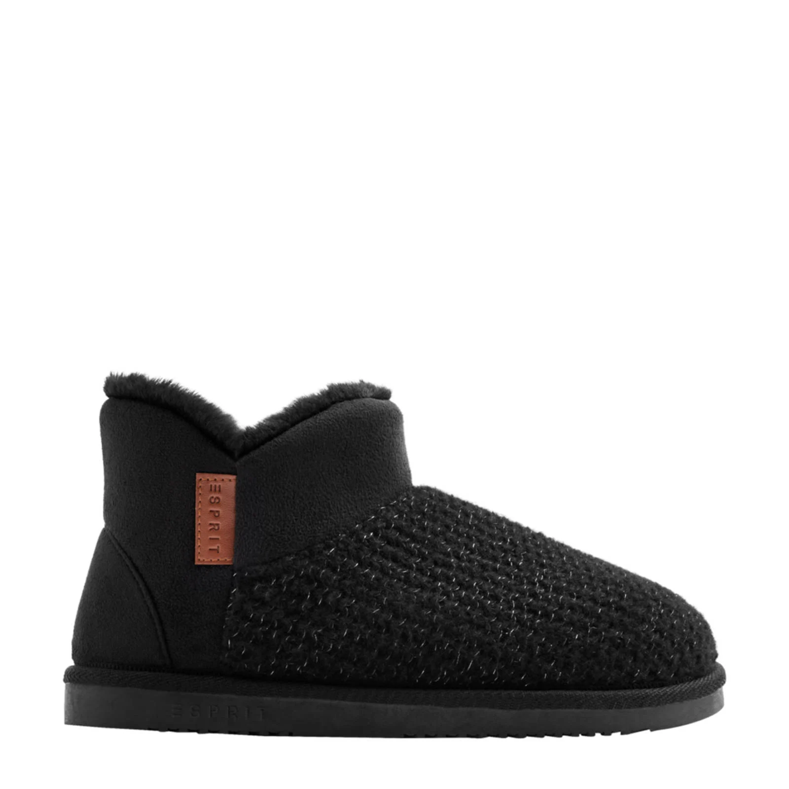 ESPRIT pantoffels zwart