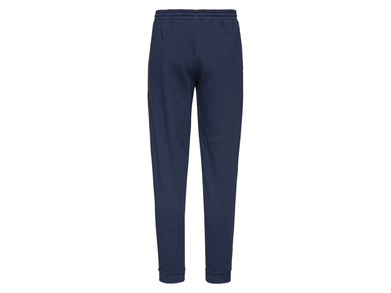 Heren jogging broek met logo en ribboorden