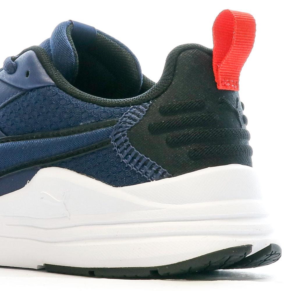 Puma Baskets Marines/Blanches/Rouges Garçon Puma Wired