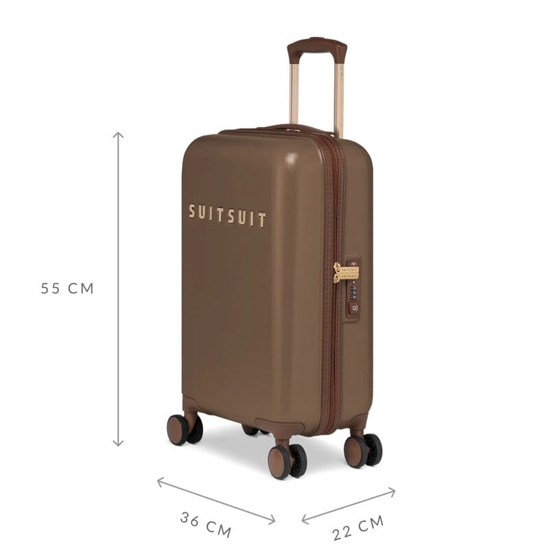 SUITSUIT Fab Seventies Handbagage Spinner 55 Cacao Brown