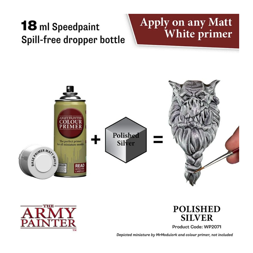 Army Painter - Speedpaint Polished Silver