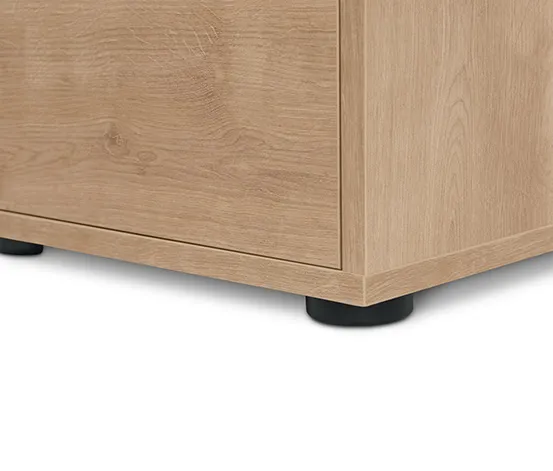 Regalmodul »Flemming«, mit Schubladen und Klappe, ca. 75 x 150 cm, Eichendekor