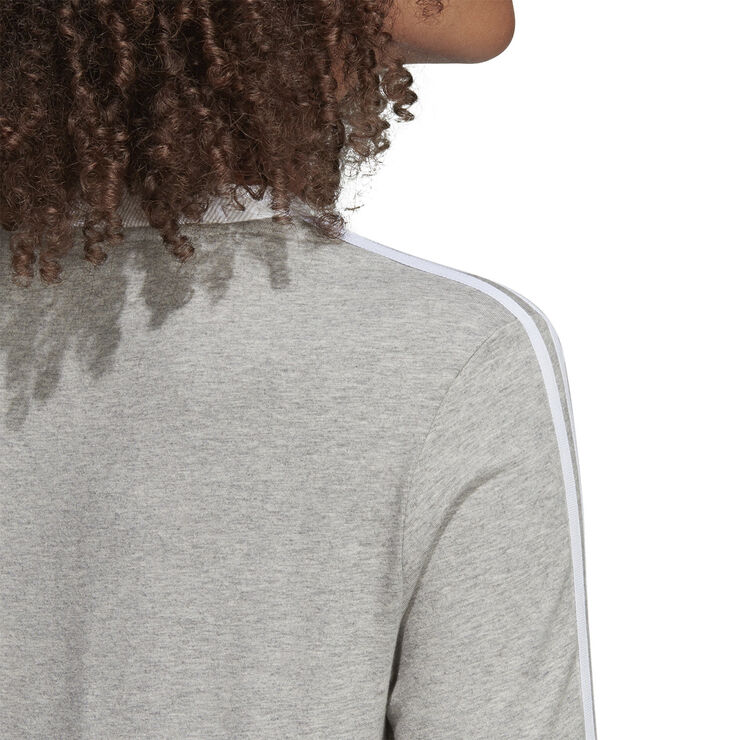 adidas 3-Stripes langærmet T-shirt Grå