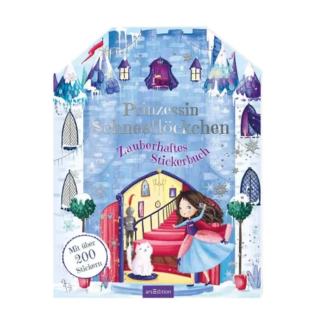 ars Edition Prinzessin Schneeflöckchen - Zauberhaftes Stickerbuch mit über 200 Stickern