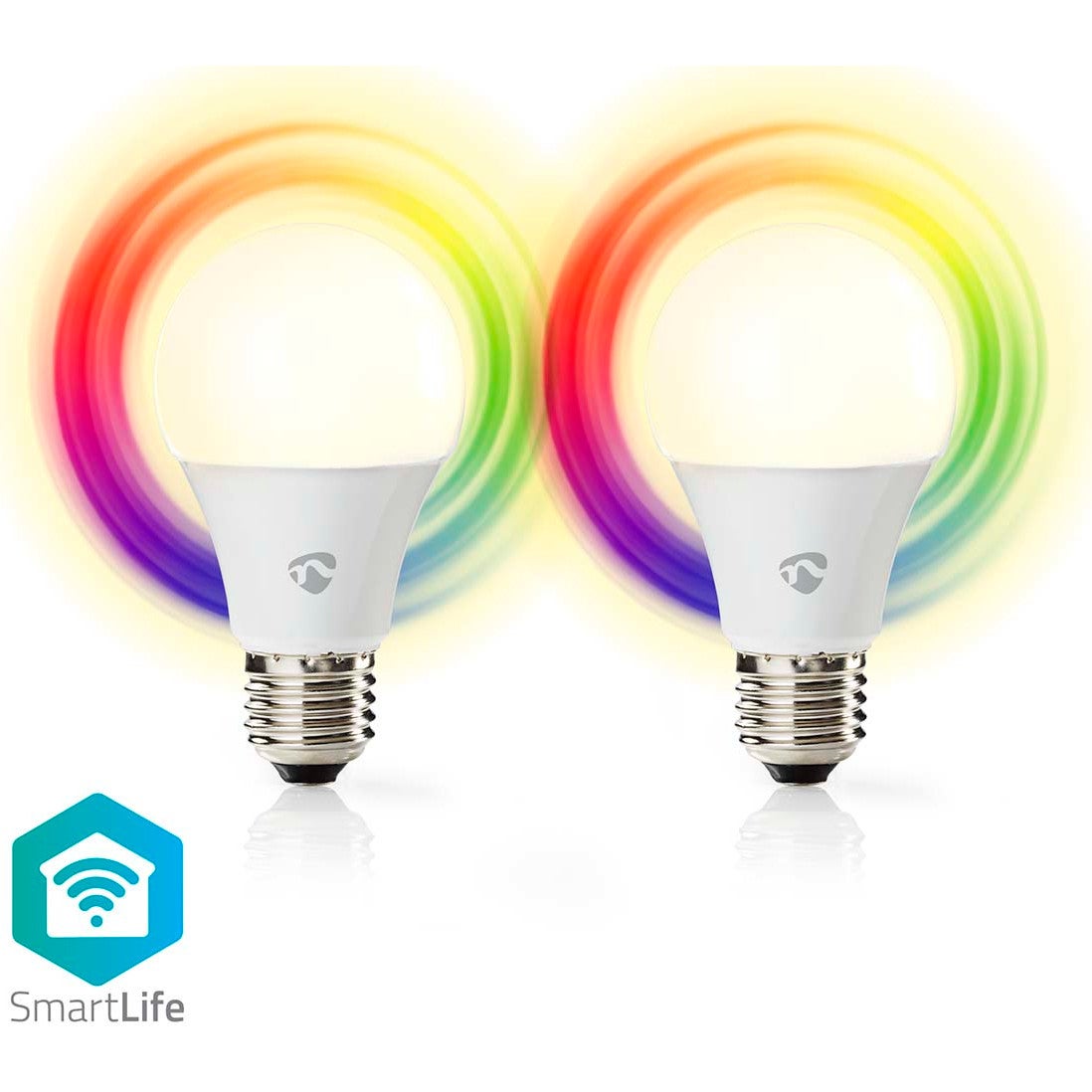Nedis WIFILRC20E27 Smartlife multicolour LED-lamp E27 806lm 9W (set van 2)