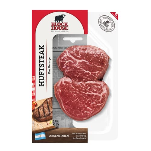 Block House 2 Stk. Rinder Hüftsteaks, Argentinien