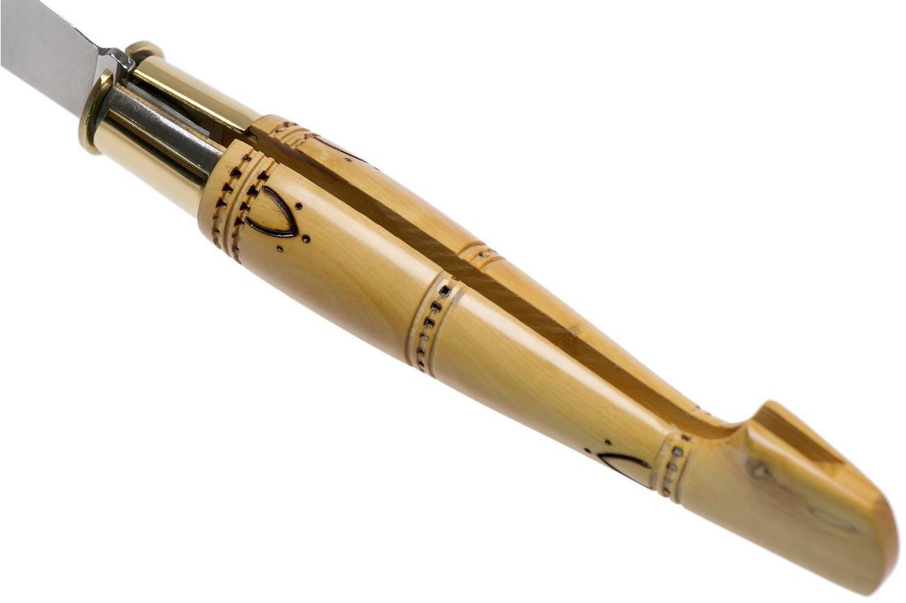 Nontron No. 22 Turning Ferrule, Boxwood, clog shape NN22 zakmes