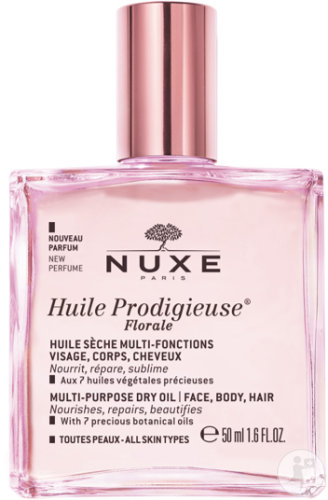 Nuxe Huile Prodigieuse Florale Huile Sèche Multi-Fonctions Visage/Corps/Cheveux Toutes Peaux 50ml