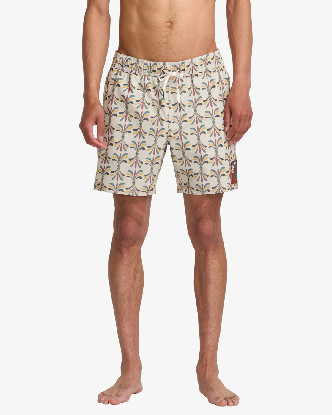 Rvca LA Floral Boardshort Light Khaki