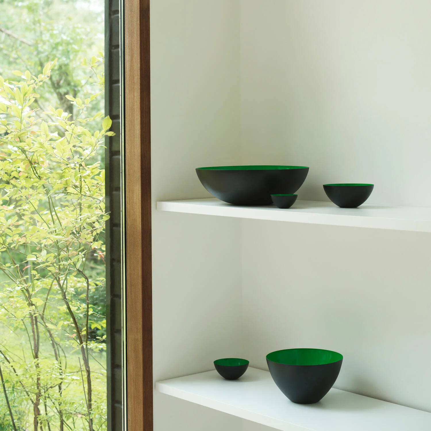 Normann Copenhagen  Krenit skål, grøn -  Ø12,5 cm.
