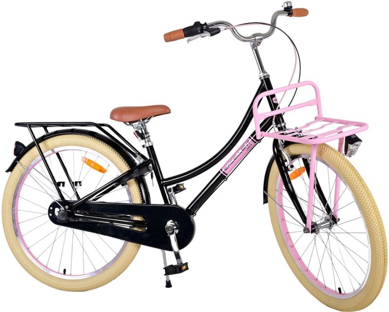 Volare - Excellent - Kinderfiets - Zwart - 24 Inch - 3 Versnellingen