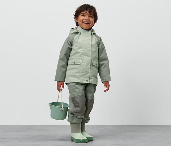 Kleinkind-Regenjacke, Colorblock
