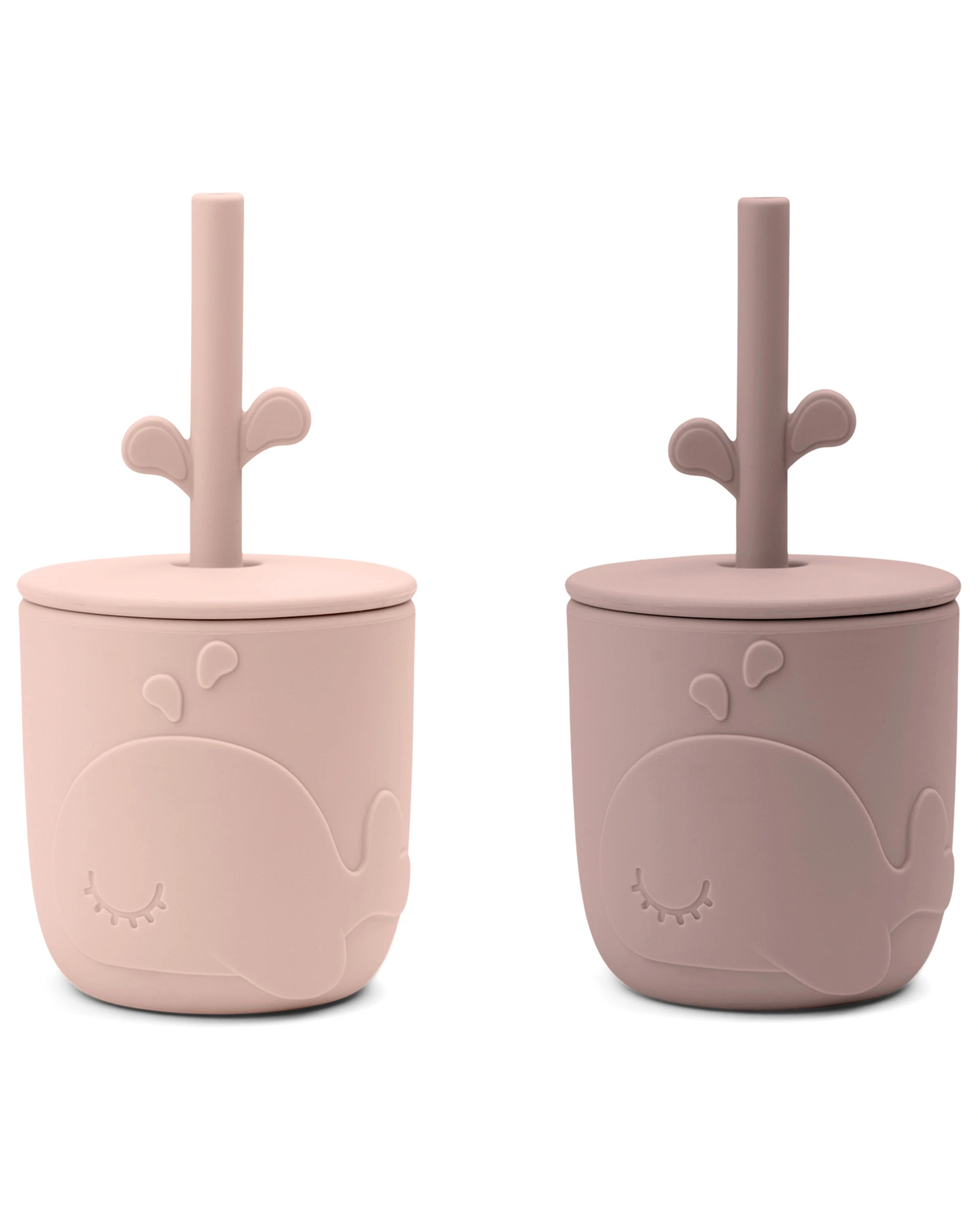 Strohhalmbecher PEEKABOO - WALLY 2er Pack in rosa
