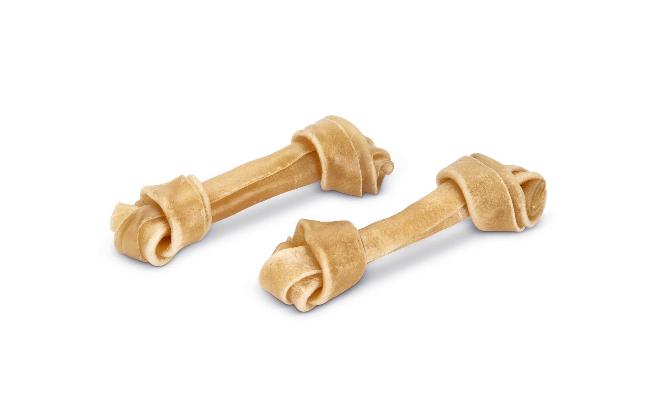 Kauknoten Rinderhaut, 12 cm, 10 Stk.Kauspass für Hunde
