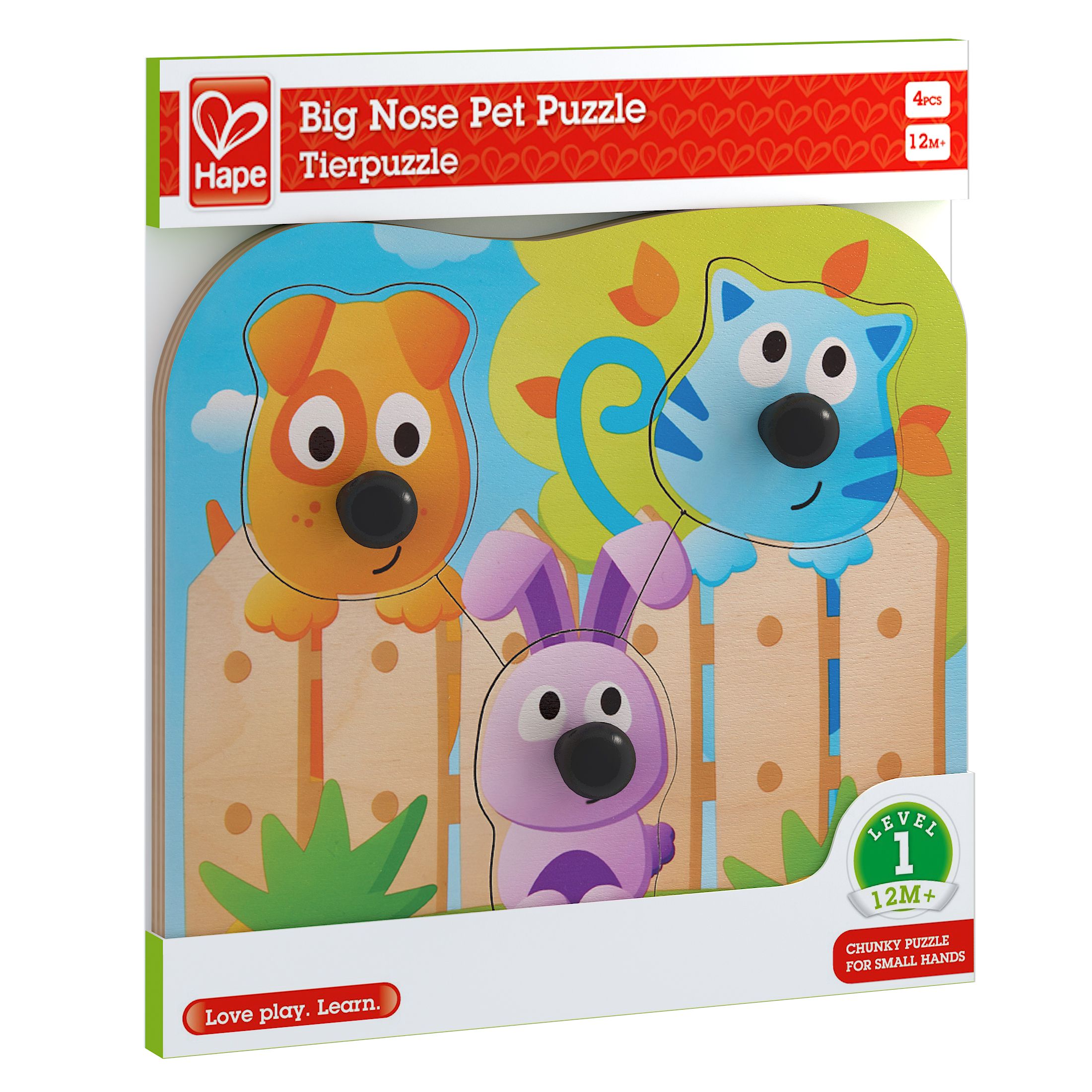 Hape Knopfpuzzle Haustiere