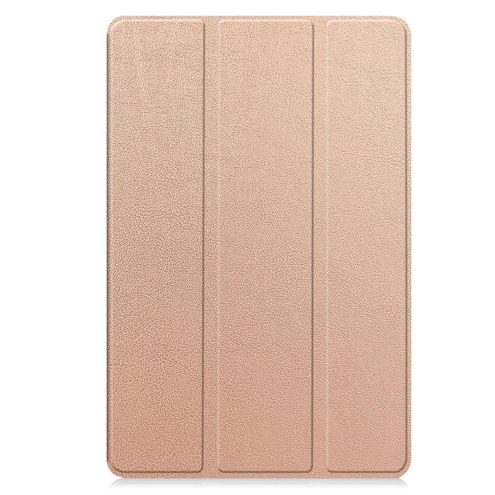 Samsung Galaxy Tab S11 Leder Tasche Smart Cover Hülle Litchi Look - Roségold