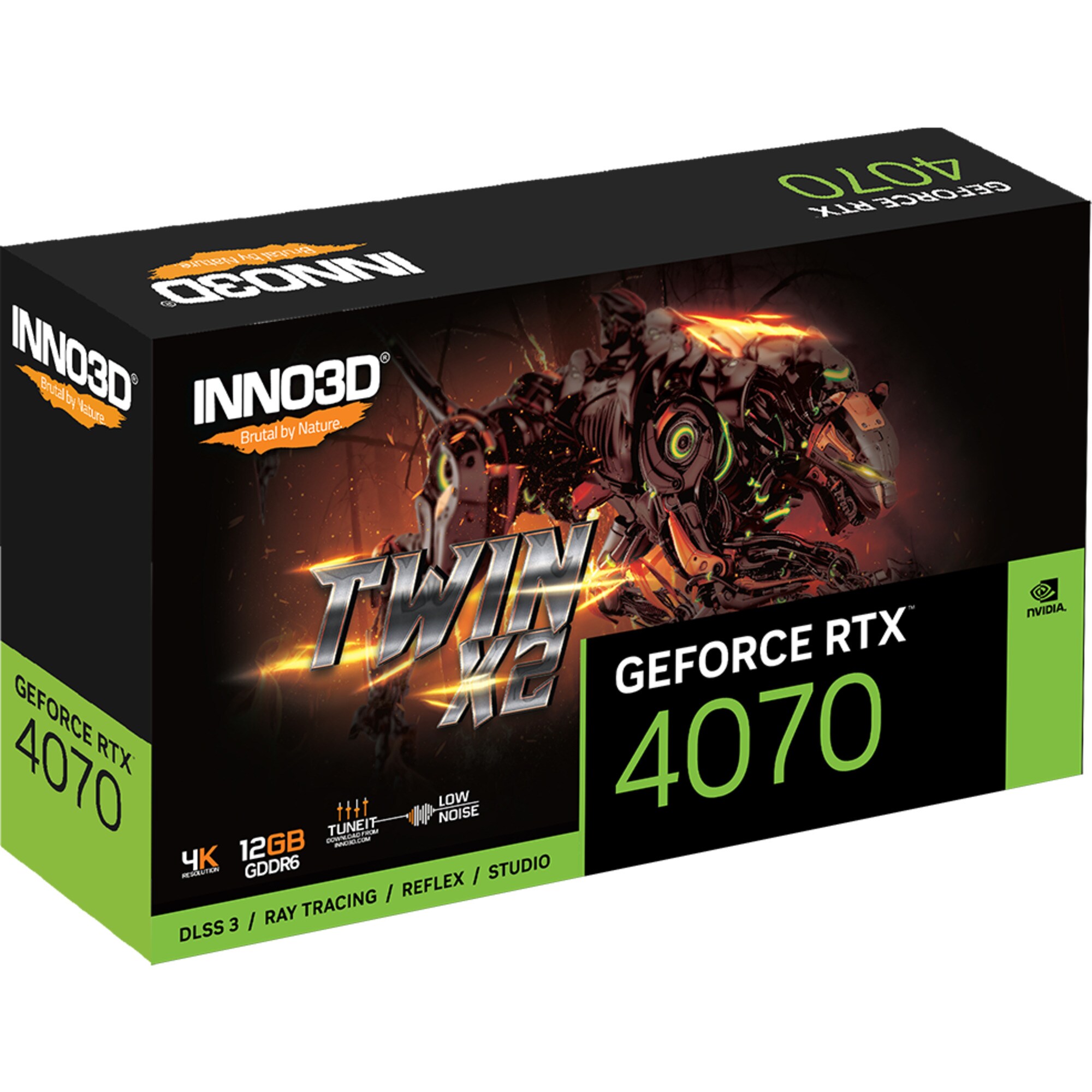 Inno3D Grafikkarte GeForce RTX 4070 TWIN X2
