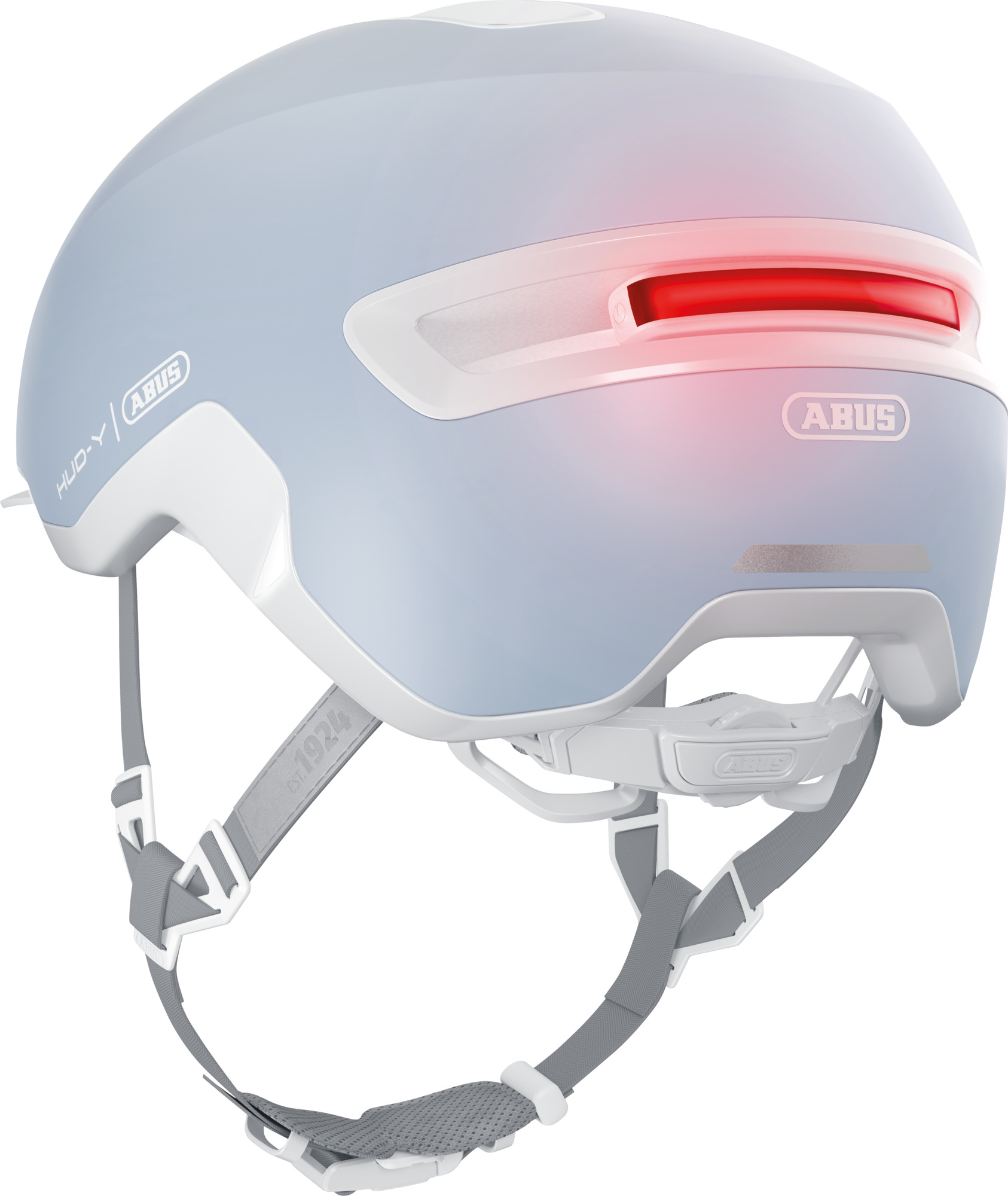 ABUS HUD-Y cykelhjelm LED Pure Aqua