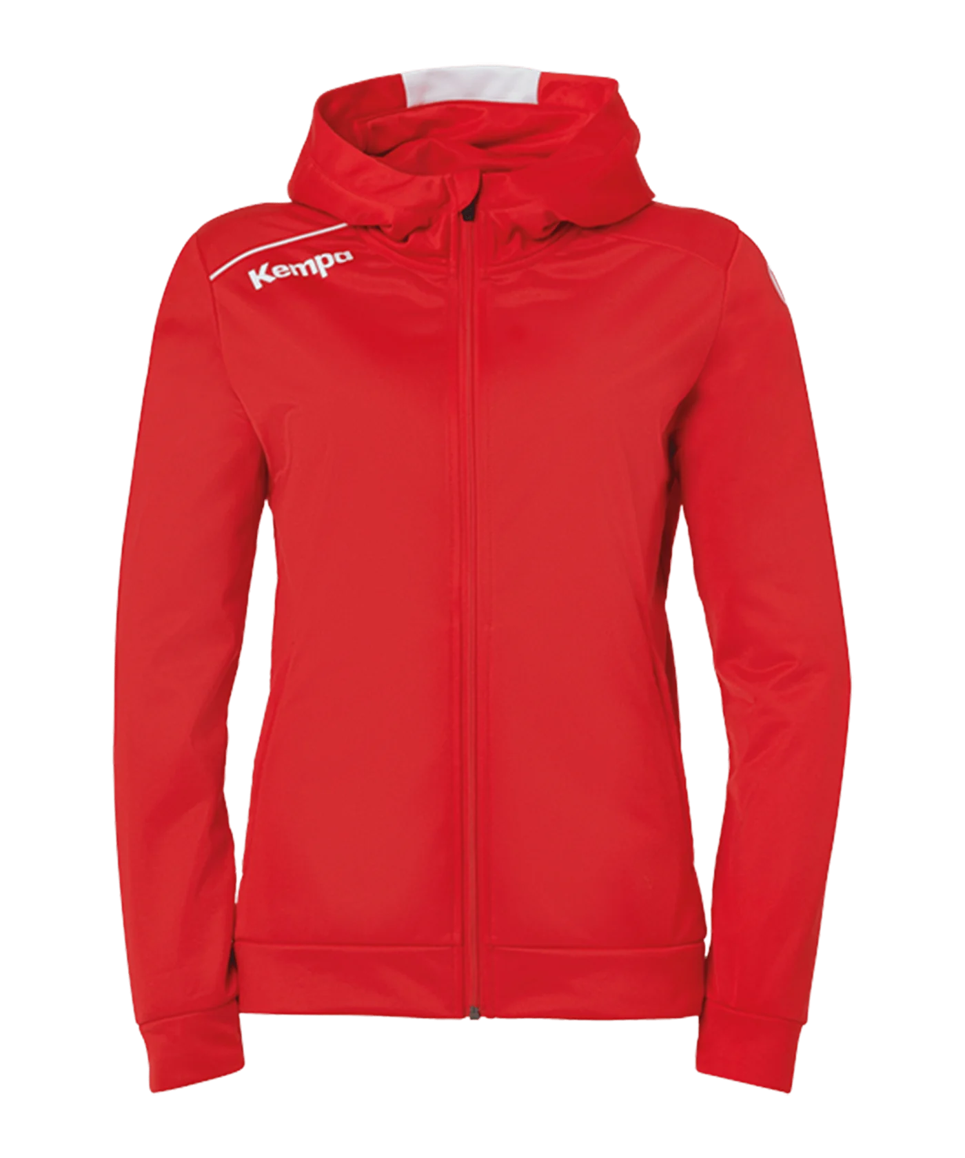 Kempa Player Kapuzenjacke Damen Rot Weiss F03