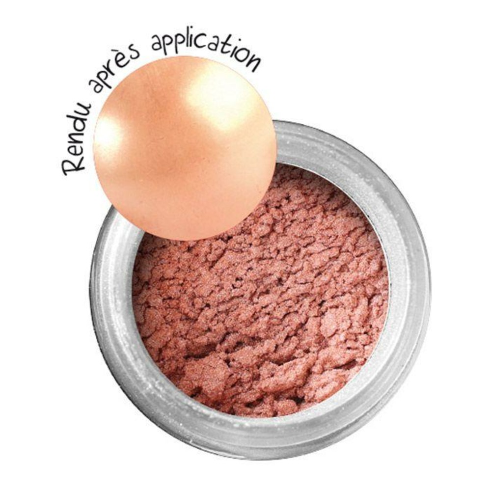 Poudre effet métallique pour pâte polymère - saumon