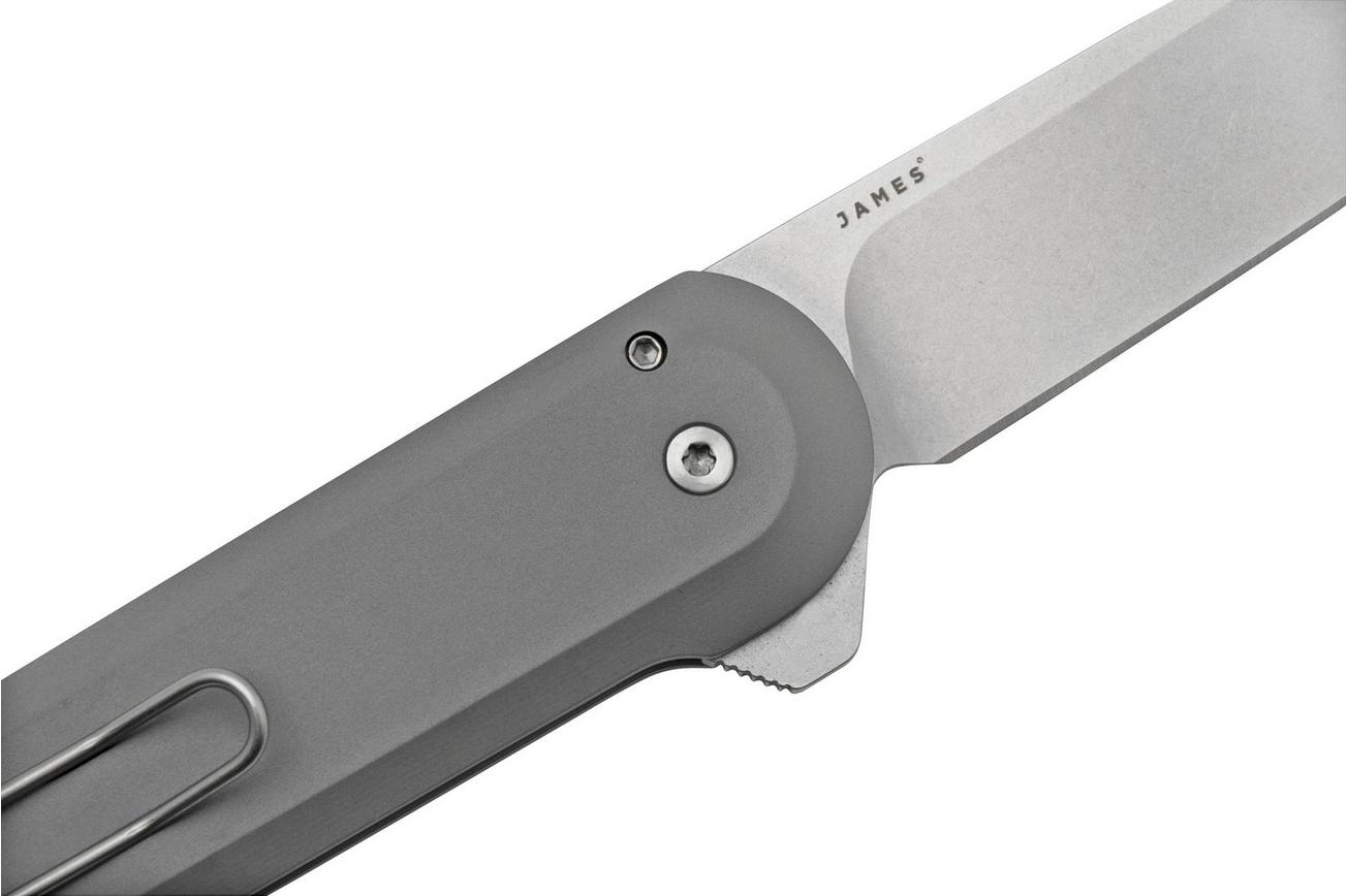 The James Brand The Wells KN123185-00 MagnaCut, Grey Aluminum, zakmes