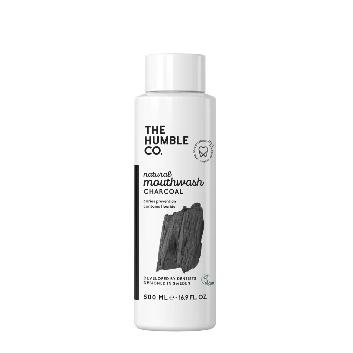The Humble Co. naturlig mundskyl, charcoal - 500 ml