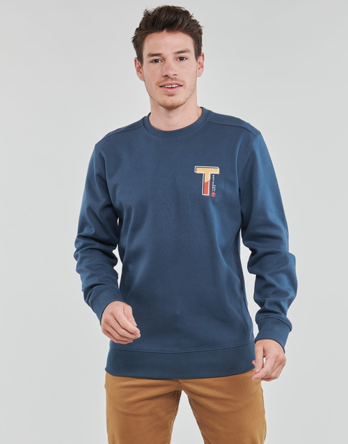 Timberland - LEFT CHEST GRAPHIC INTERLOCK - Bleu