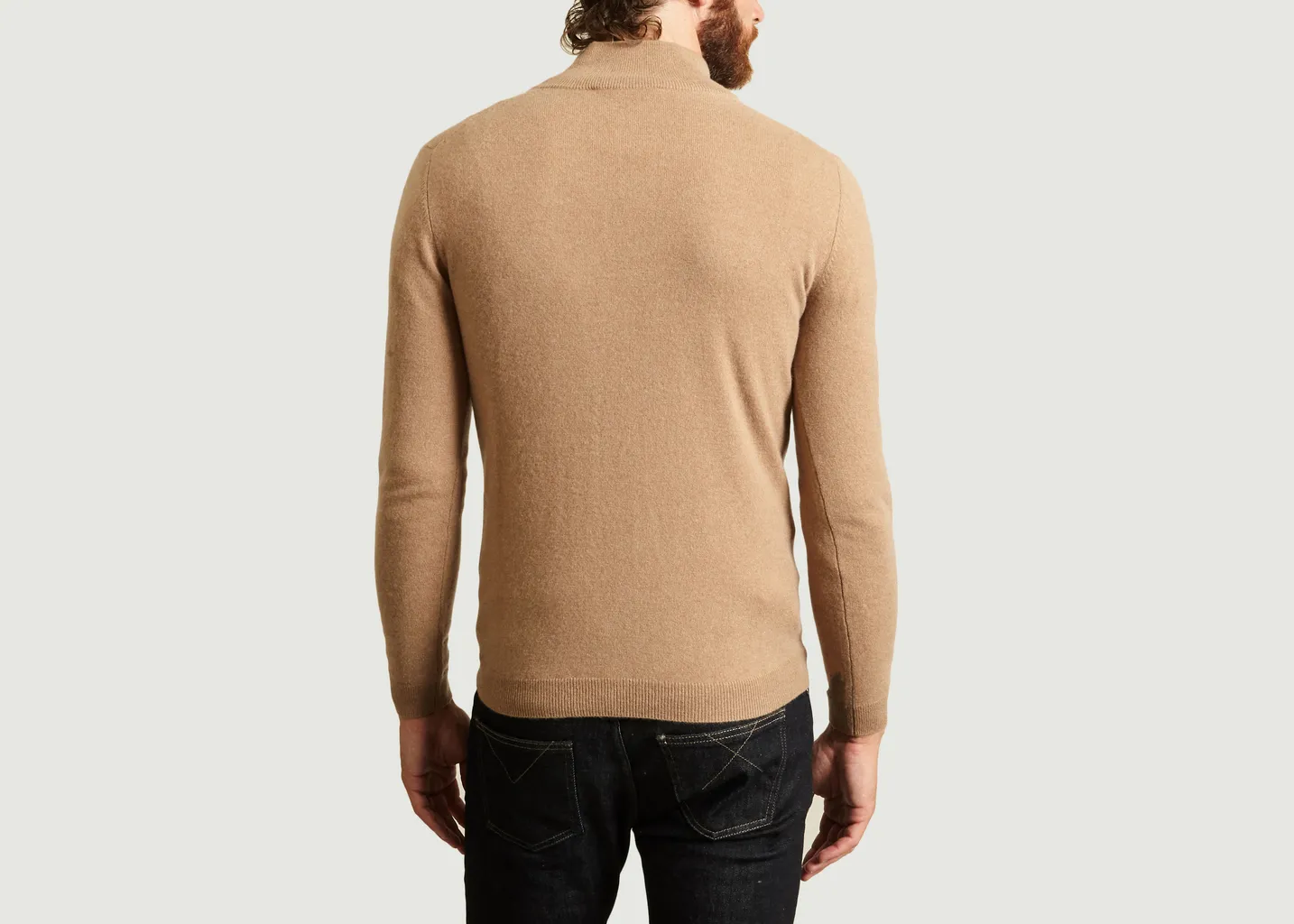 Pull Col Zippé Cachemire Blaise Maison Montagut