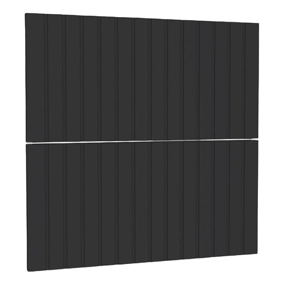 SKUFFEFRONT RIVA FOR SERVANTSKAP AGNES 50CM RILLET SVART MATT 2STK/PK