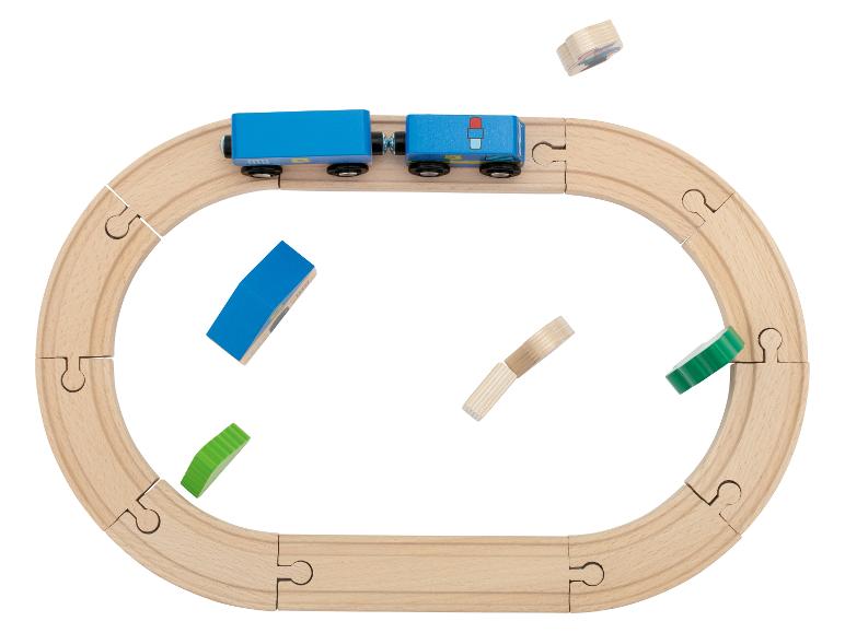 Houten treinset