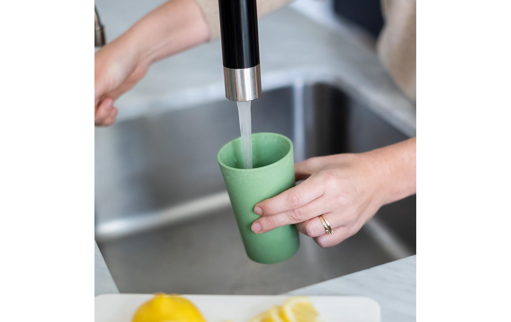 Trinkbecher Connect L 350 ml, 2 Stück, BlauBecher aus Bio Kunststoff
