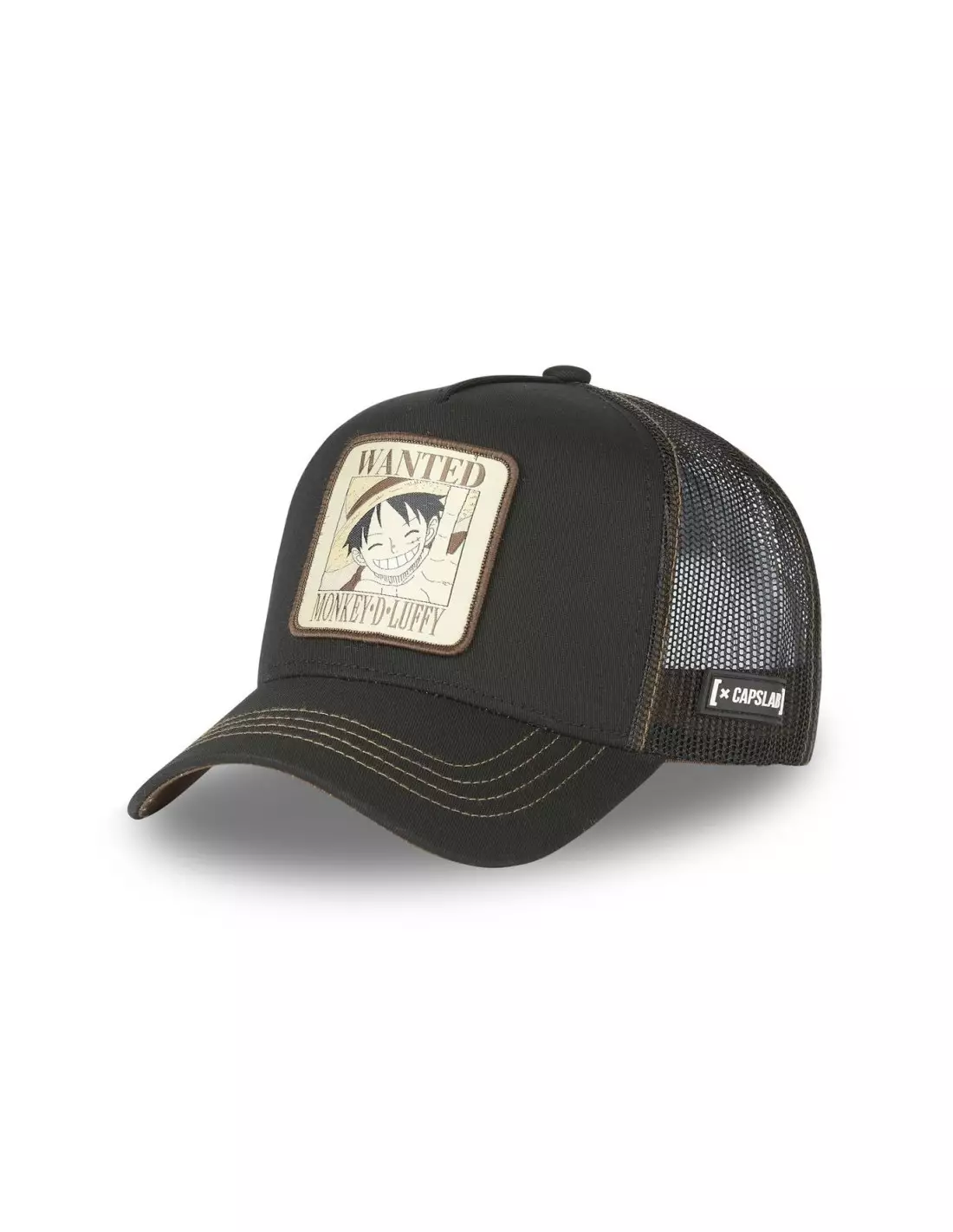 CAPSLAB Casquette One Piece - Luffy Wanted - Casquettes Noir