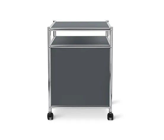 Rollcontainer Metall »CN3« mit Klappe, grau