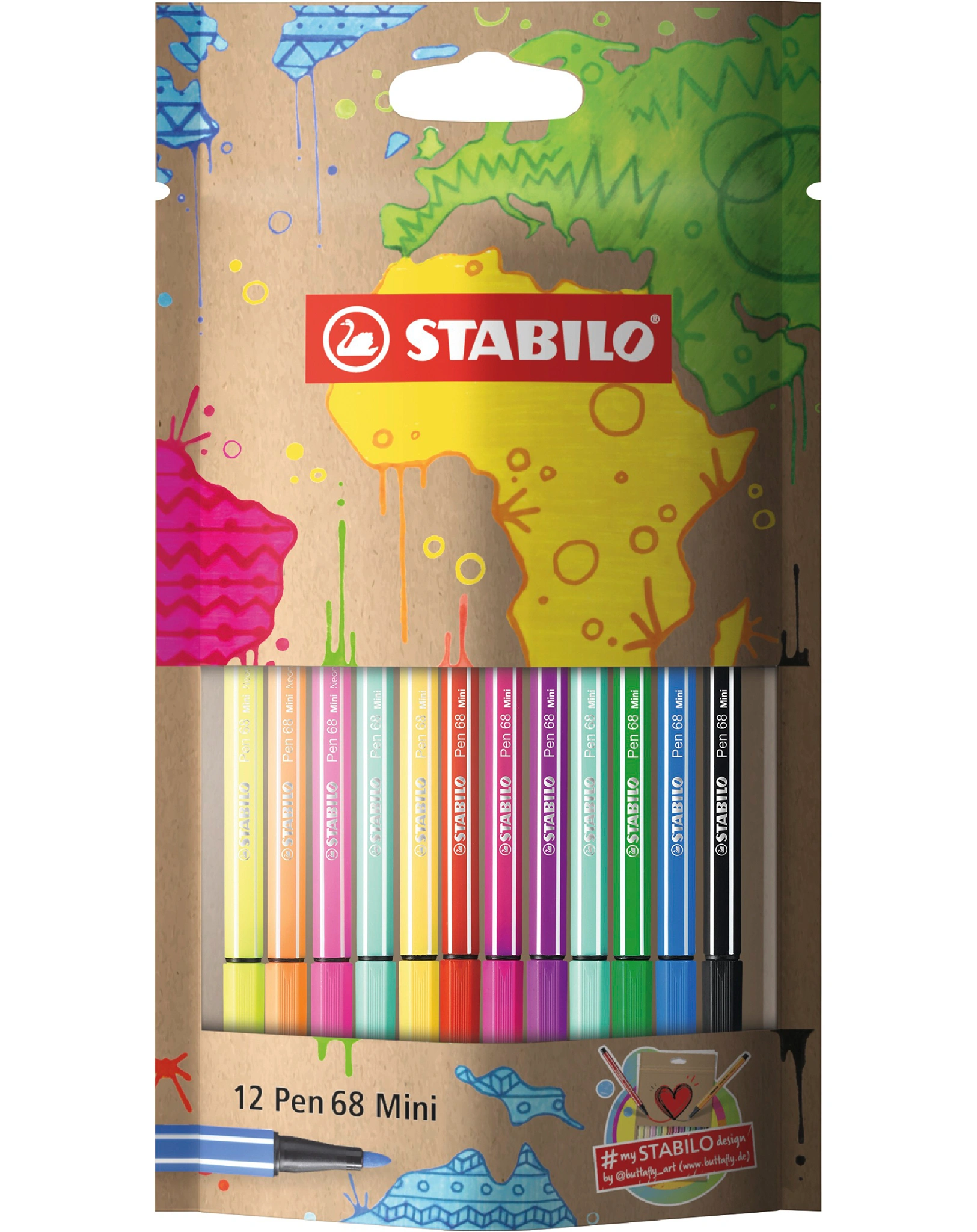 Filzstift STABILO® Pen 68 MINI #mySTABILO®design 12er
