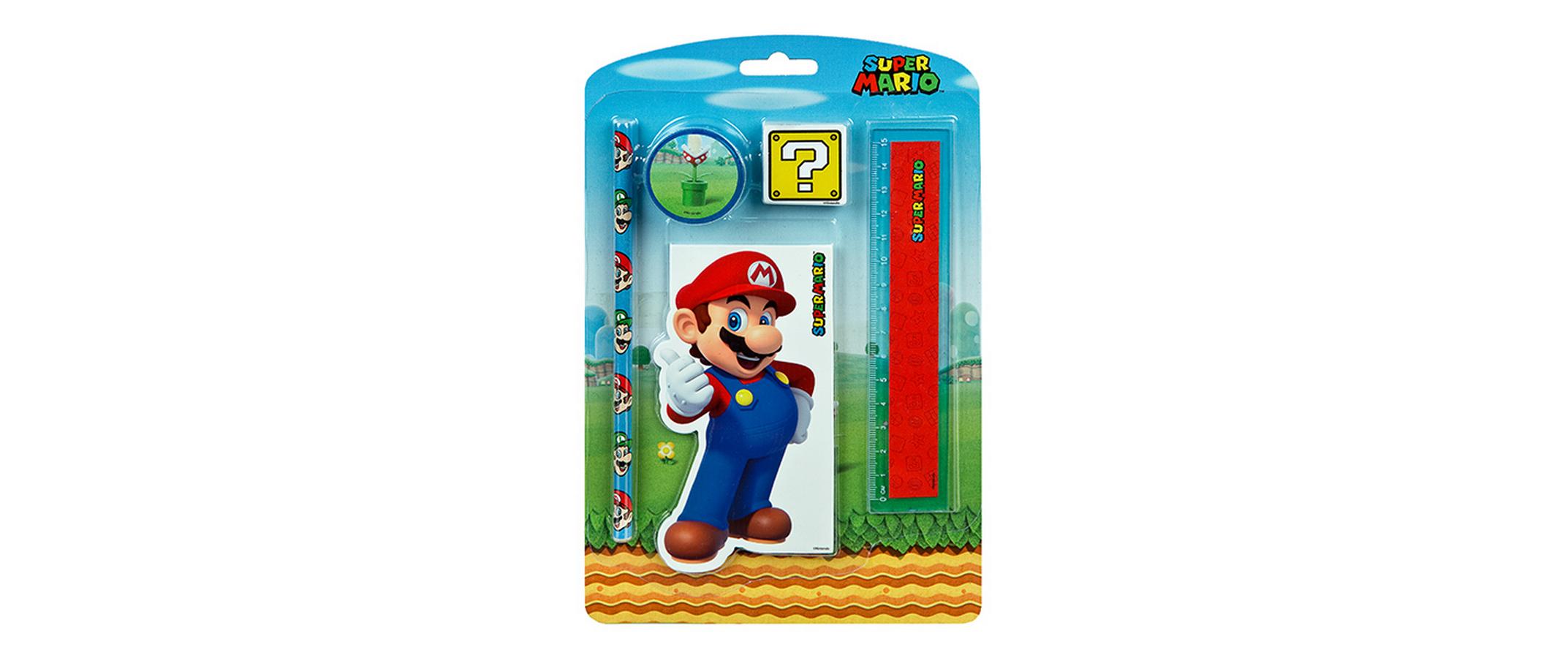 Schreibset Super Mario 5-teiligGeschenkset