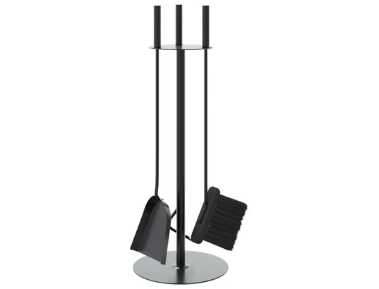 VIDAXL - Accessoires cheminée Set d’outils de cheminée 4 pcs 22x59 cm acier
