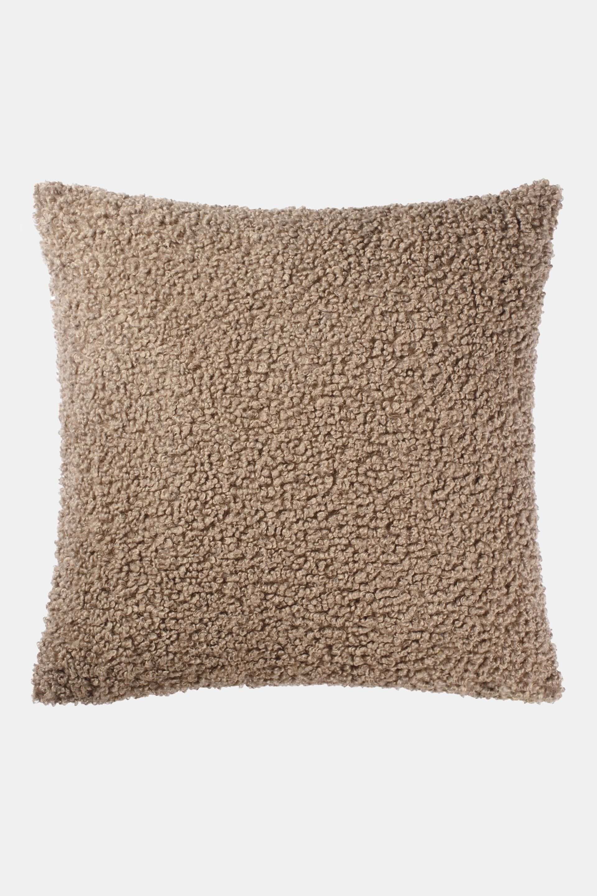 Housse de coussin en peluche