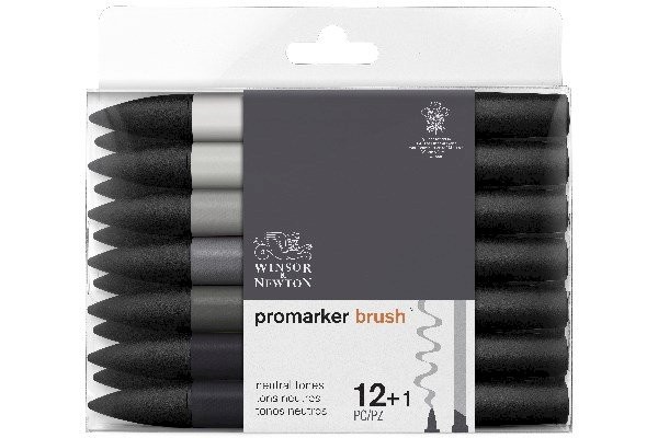 Winsor & Newton - Promarker brush neutral (12+1 pcs) (837444)