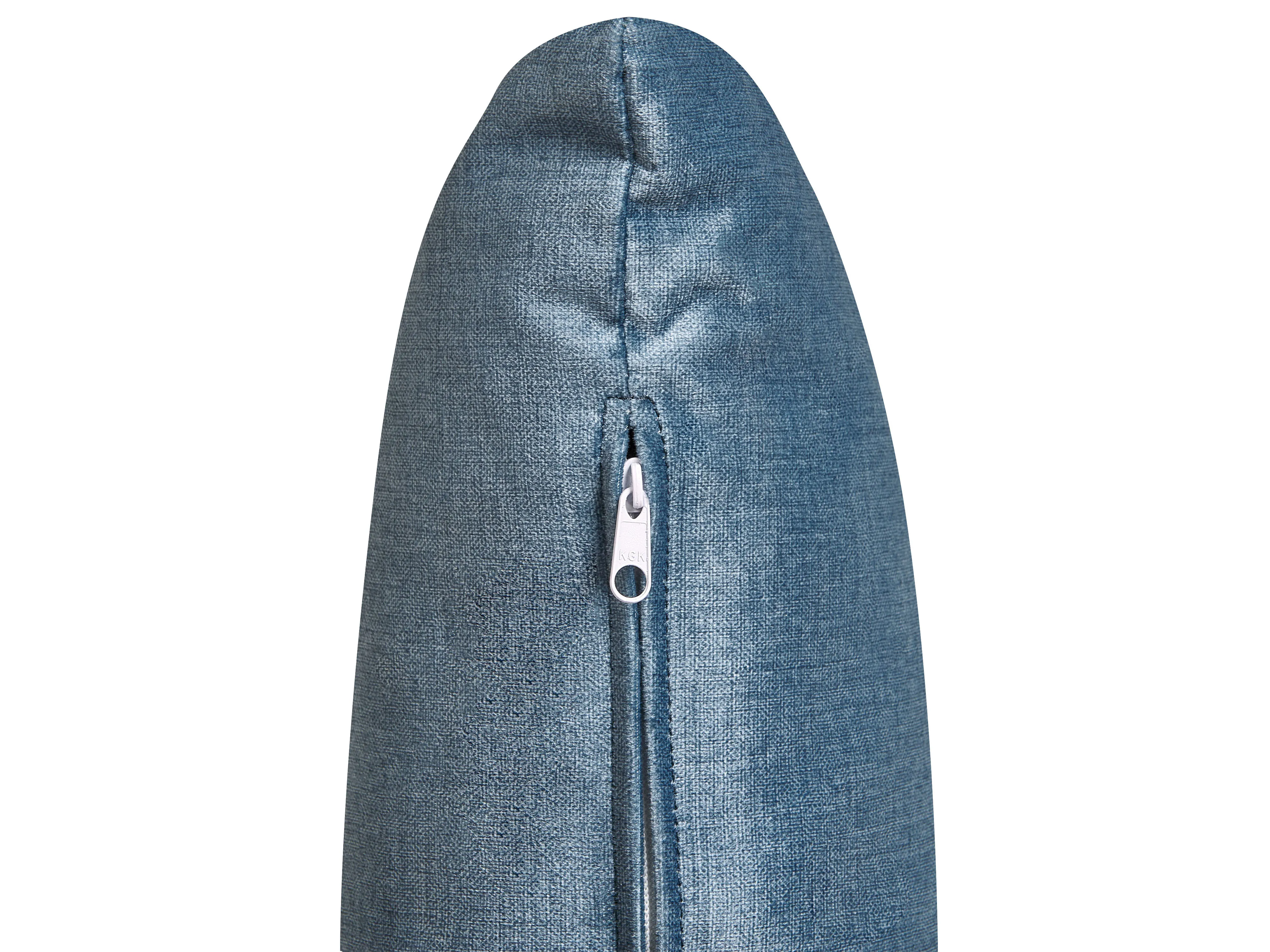 Bank 2-zits SALO Stof Blauw met tafels