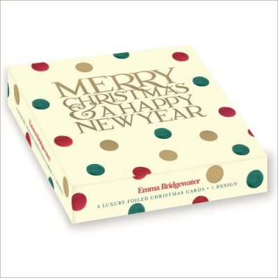 emma bridgewater merry christmas foiled box x6