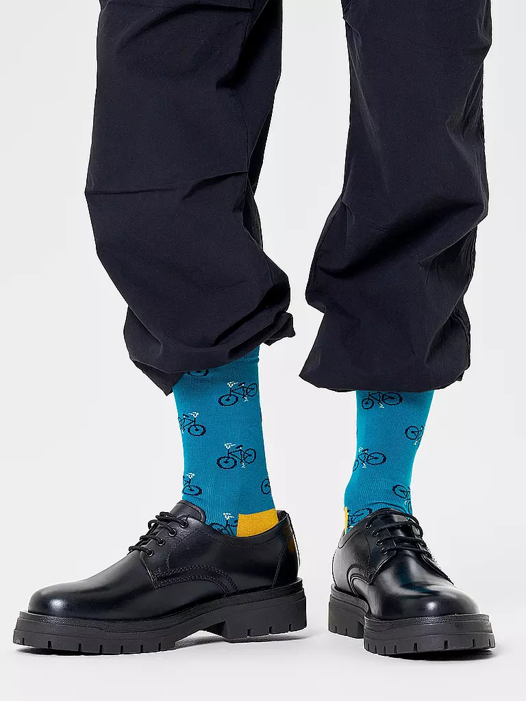 HAPPY SOCKS Damen Socken 36-40 BIKE turquoise petrol