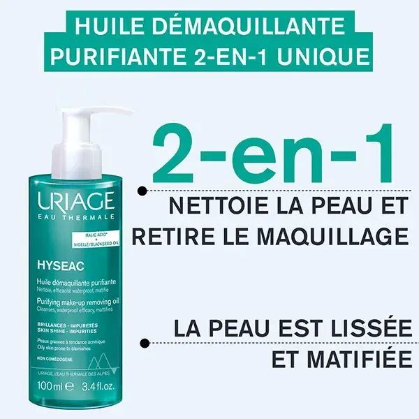 Óleo de Limpeza Purificante Uriage Hyséac 100ml