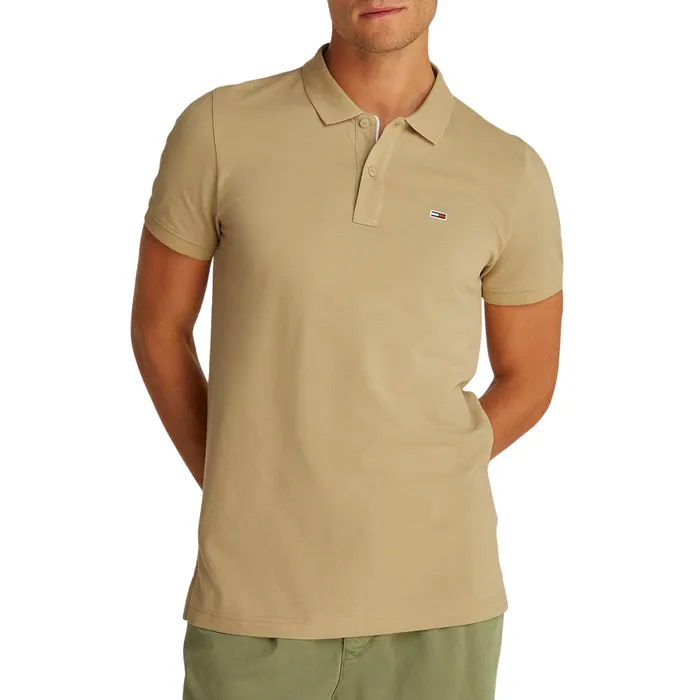Tommy Hilfiger Slim Placket Flag Polo Heren