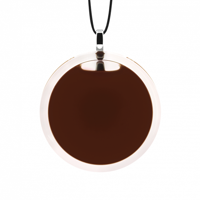 Pendentif en verre soufflé - Cachou Medium Milk