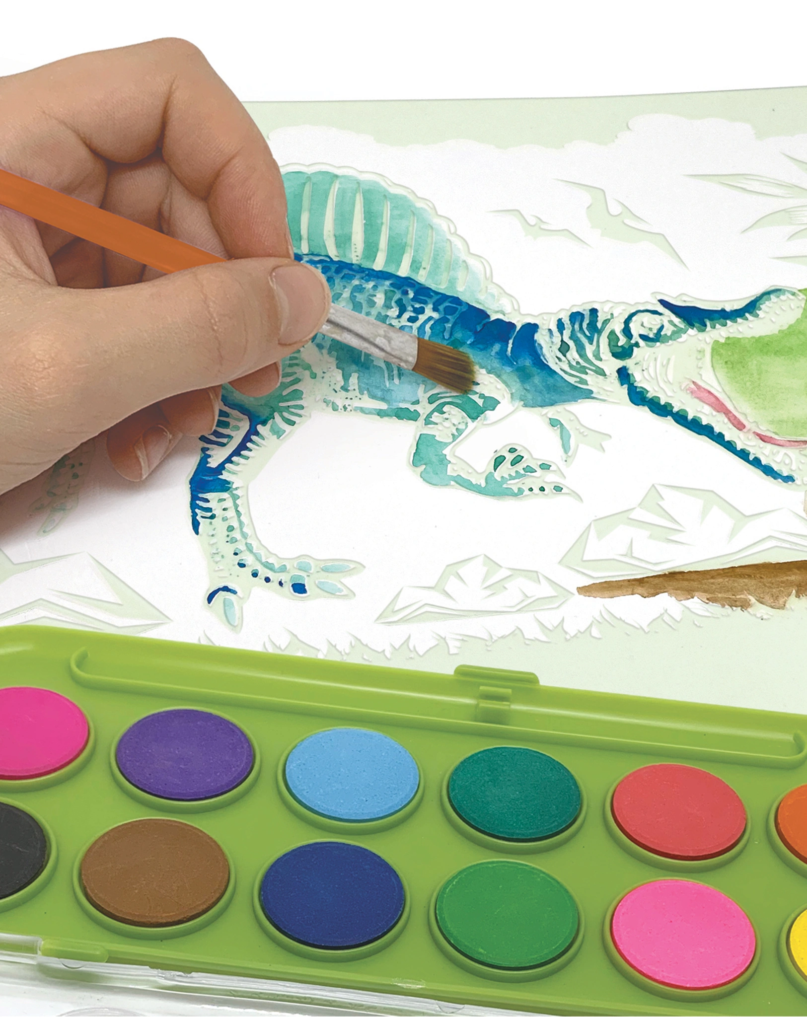 Aquarell-Malset DINOSART in bunt