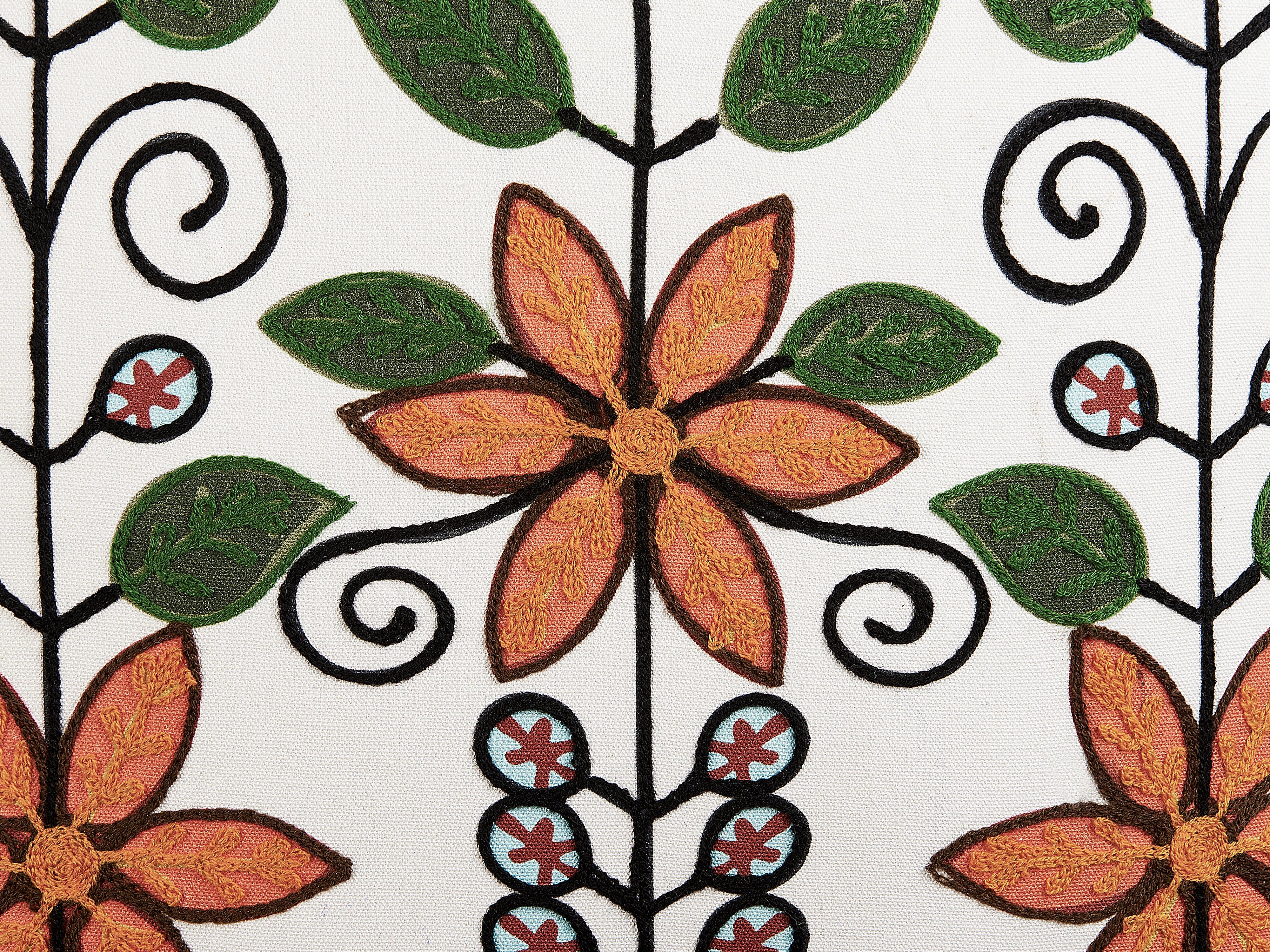 Set van 2 sierkussens VELLORE Katoen 50 x 50 cm Meerkleurig bloempatroon