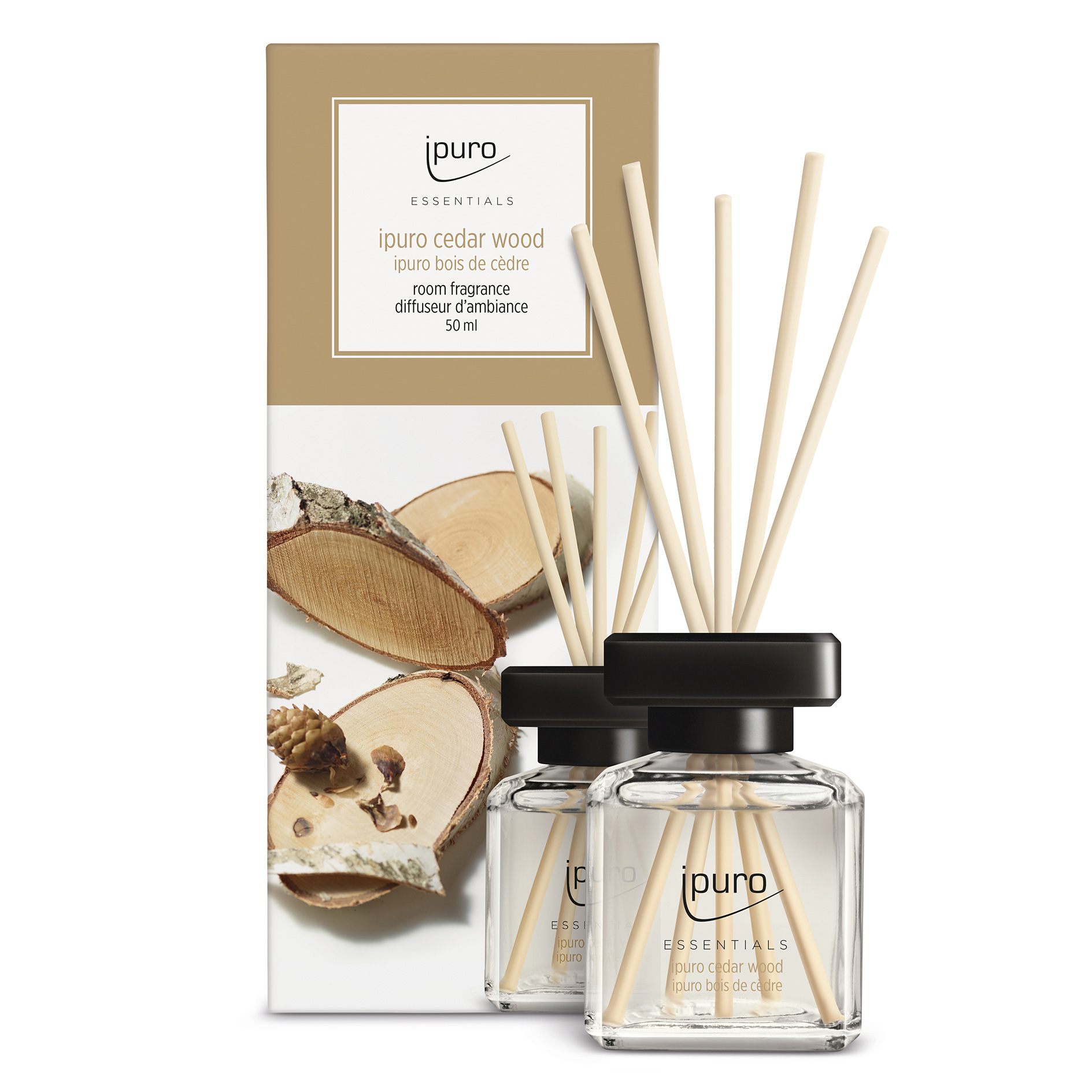 IPURO ESSENTIALS Raumduft - transparent - cedar woods - 50 ml