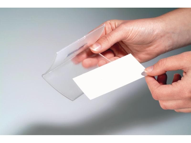 DURABLE Namensschild mit Magnet Click Fold 40 x 75 mm, 10 S 10 aufklappbare Namensschilder mit Doppel-Magneten