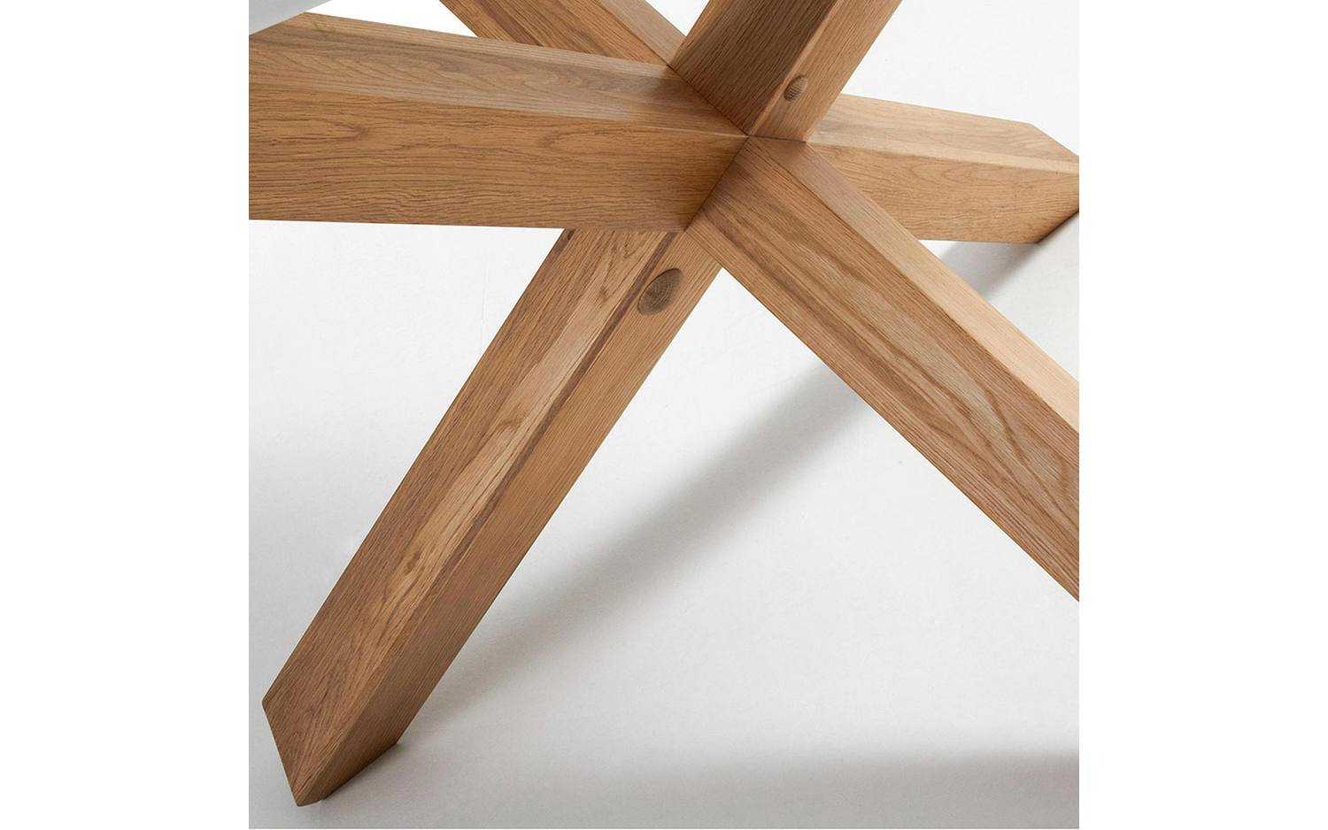 Kave Home Lotus Eettafel - Ã 135 cm - Wit